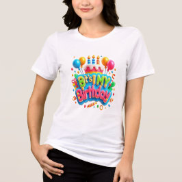 Camiseta Triblenda La magia de los globos hace feliz cumpleaños