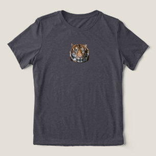 Camiseta Triblenda La mano del tigre de Bengala dibuja arte digital
