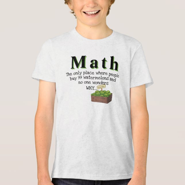 Camiseta Triblenda La matemática es confusa, el humor gracioso de Mat (Anverso)