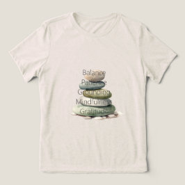 Camiseta Triblenda La Meditación Balancea la Atención Plena Yoga