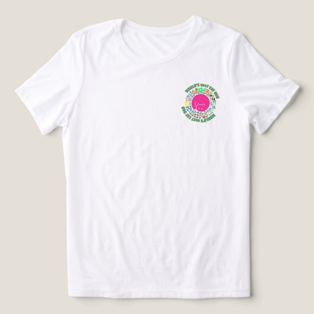 CAMISETA TRIBLENDA LA MEJOR PAPÁ DE GATO DEL MUNDO (Diseño delantero )