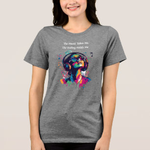 Camiseta Triblenda "La música me lleva, la sensación me sostiene"