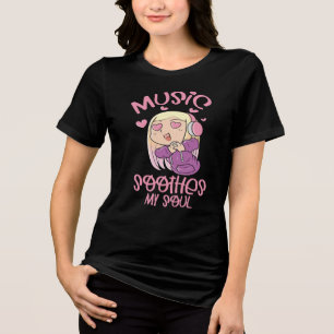 Camiseta Triblenda La Música Suaviza Mi Alma, Amante de la Música