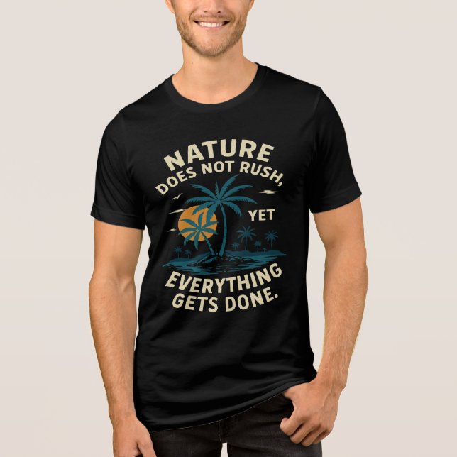 Camiseta Triblenda La Naturaleza No Renueva Todo Lo Que Se Hace Acamp (Anverso)