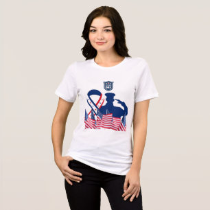 Camiseta Triblenda La pancarta de honor blanca