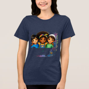 Camiseta Triblenda La paz comienza con la amabilidad Unidad de niño