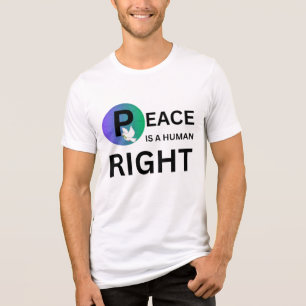 Camiseta Triblenda La paz es un derecho humano Símbolo de paloma y