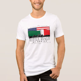 Camiseta Triblenda La pequeña Italia de Denver Classic Logo WHITE