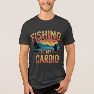 Camiseta Triblenda La pesca es mi pesca cardio divertida