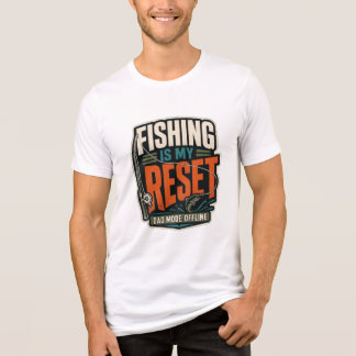 Camiseta Triblenda La pesca es mi reinicio Modo papá fuera de línea D