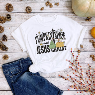 Camiseta Triblenda La piel de calabaza de Acción de Gracias Spice Jes