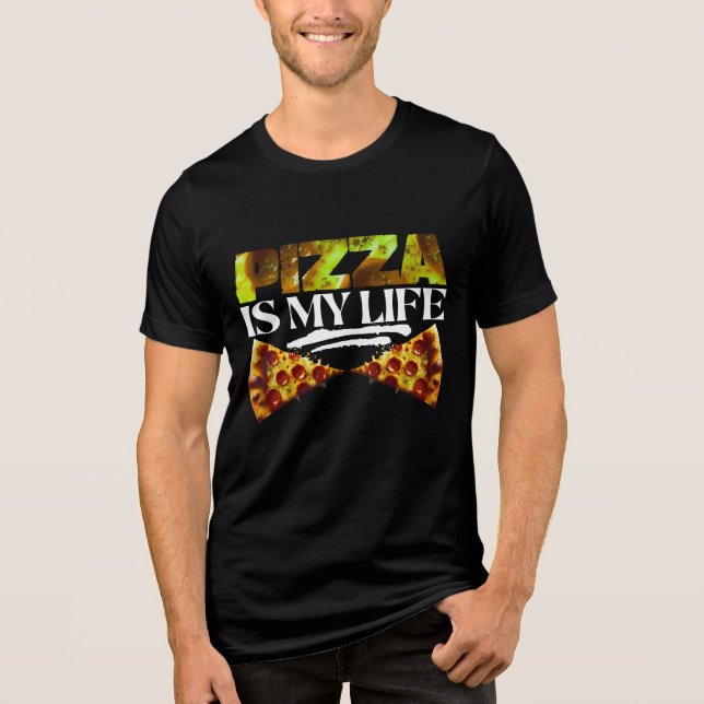 Camiseta Triblenda la pizza es mi vida (Anverso)