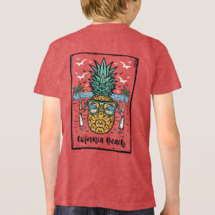 Camiseta Triblenda La playa de Retro California a ambos lados.
