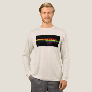 Camiseta Triblenda La pluma de energía de arcoíris de SlipperyJoe atr