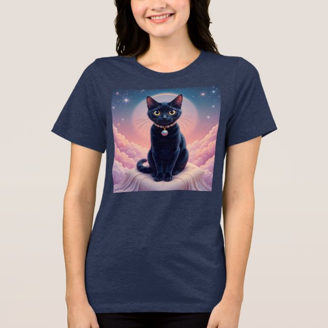 Camiseta Triblenda La Reina Del Cielo Del Gato Negro (Anverso)