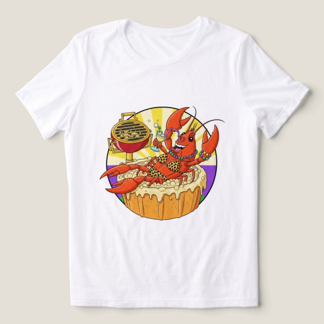 Camiseta Triblenda ¡La Reina Tee de la Bola Real! 👑 🦞 (Diseño delantero )