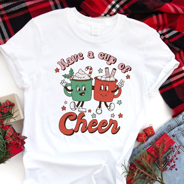 Camiseta Triblenda La retro tiene una copa de cacao para Navidades an (Subido por el creador)