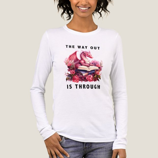 Camiseta Triblenda La Salida Es A Través - Texto Negro (Anverso)