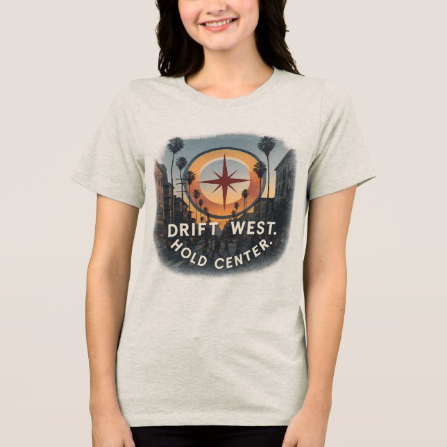 Camiseta Triblenda La triple mezcla de té femenino | Ropa de ciudades (Anverso)