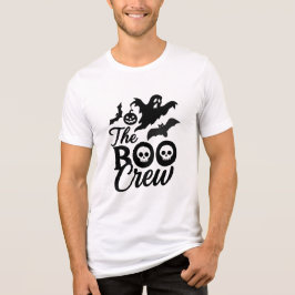 Camiseta Triblenda La tripulación Boo de Halloween Calavera y Fantasm