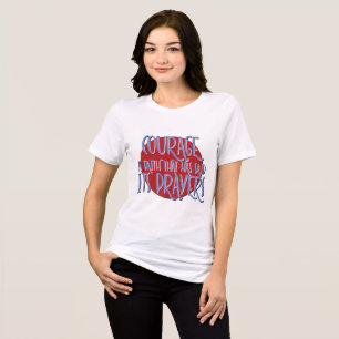 Camiseta Triblenda La valentía es la fe   Lema espiritual de 12 pasos
