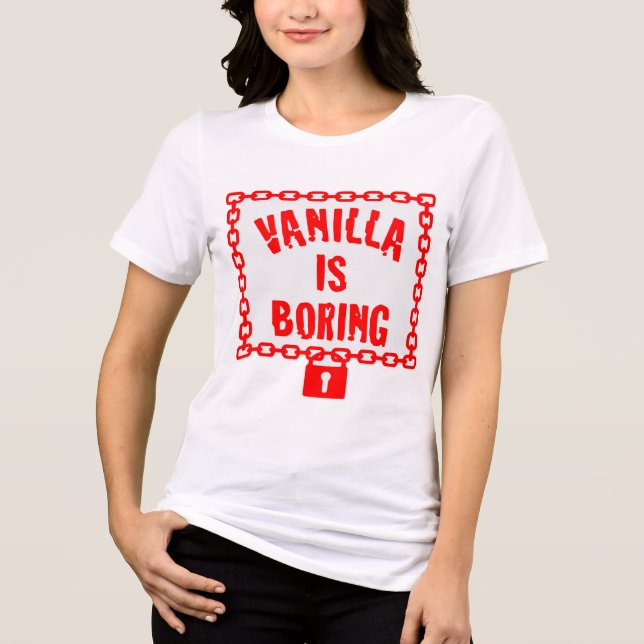Camiseta Triblenda La Vanilla Es Un Padlock De Collar Aburrido © FB @ (Anverso)
