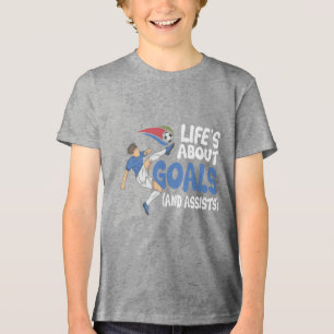 Camiseta Triblenda La vida de los chicos jóvenes futbolistas con fine
