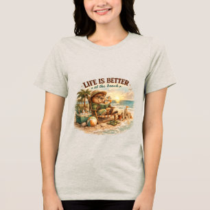 Camiseta Triblenda La vida en la playa de los carpinchos es mejor en
