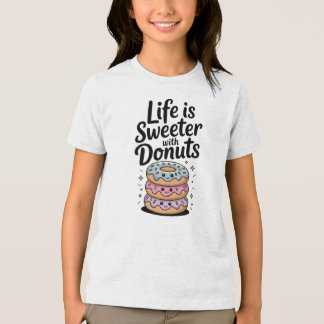 Camiseta Triblenda La Vida Es Más Dulce Con Donuts | Niño