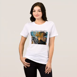 Camiseta Triblenda La vida es mejor con un piano: ¡hermoso arte!