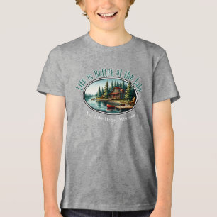 Camiseta Triblenda La vida es mejor en el lago