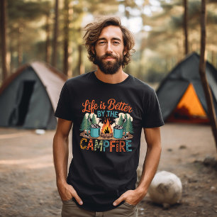 Camiseta Triblenda La vida es mejor junto a la fogata
