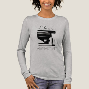 Camiseta Triblenda "La vida es un arte abstracto" en negro pequeño