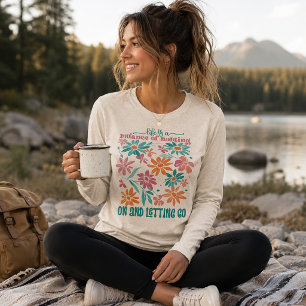 Camiseta Triblenda La vida es un equilibrio floral