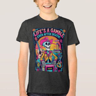 Camiseta Triblenda La vida es un juego de azar – Vaquero psicodélico