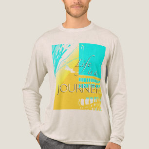Camiseta Triblenda "La vida es un viaje" en el resumen de oro de Aqua