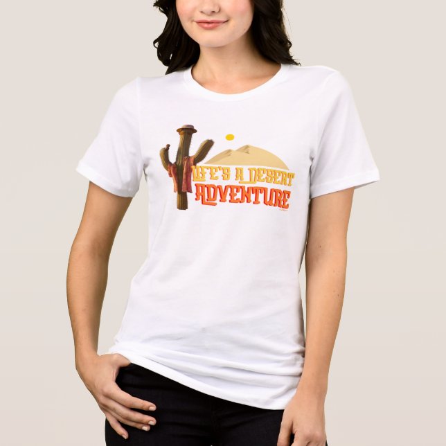 Camiseta Triblenda La vida es una aventura del desierto (Anverso)