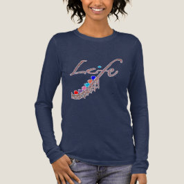 Camiseta Triblenda La vida multicolor es una montaña rusa