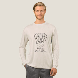 Camiseta Triblenda Labrador Retriever. Happiness, Retriever Edition!