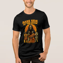Camiseta Triblenda Lado Aullador de la Luna Perro de Halloween Segad