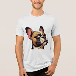 Camiseta Triblenda Lado Divertido-Mirada de Reojo Frenchie - Bulldoze