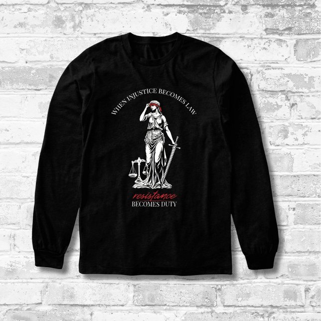 Camiseta Triblenda Lady Justice Resistance (Subido por el creador)