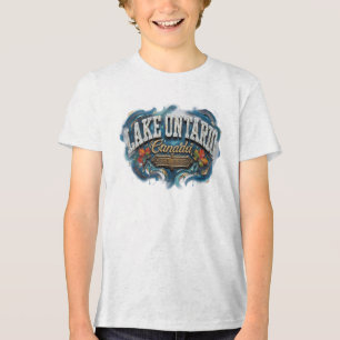 Camiseta Triblenda Lago Ontario Canadá Vintage EST 1615 Orgullo Canad