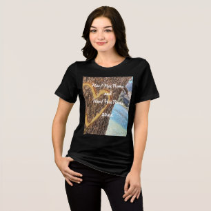Camiseta Triblenda Lake Tahoe Blue Water Tree Heart Love