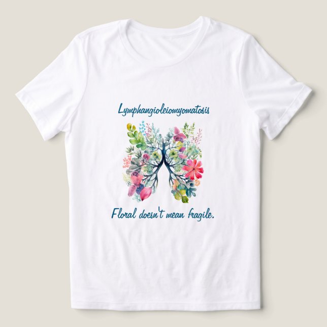 Camiseta Triblenda LAM Floral Doesn't Mean Fragile Women's (Diseño delantero )