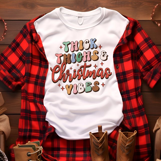 Camiseta Triblenda Lámparas y Navidades retro gruesos vibra vacacione (Subido por el creador)