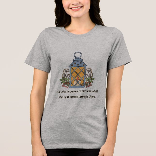 Camiseta Triblenda Lantern of Healing | Gentle Light & Spiritual Hope (Anverso)