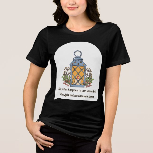 Camiseta Triblenda Lantern of Healing | Gentle Light & Spiritual Hope (Anverso)