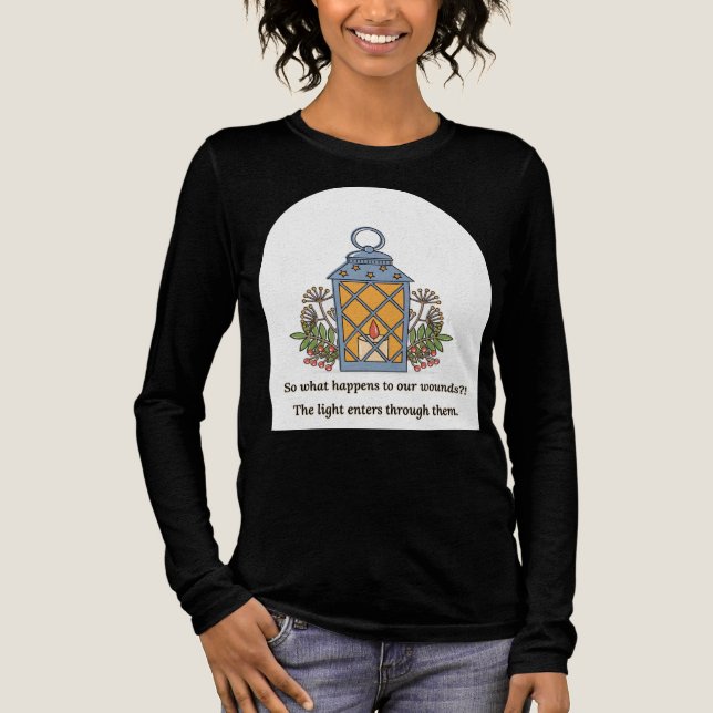 Camiseta Triblenda Lantern of Healing | Gentle Light & Spiritual Hope (Anverso)