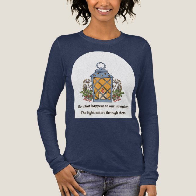 Camiseta Triblenda Lantern of Healing | Gentle Light & Spiritual Hope (Anverso)
